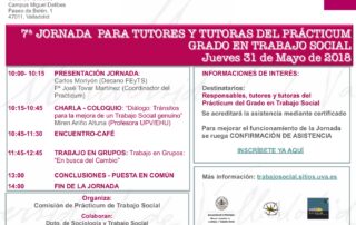 CARTEL JORNADA TUTORES PRACTICUM 2018